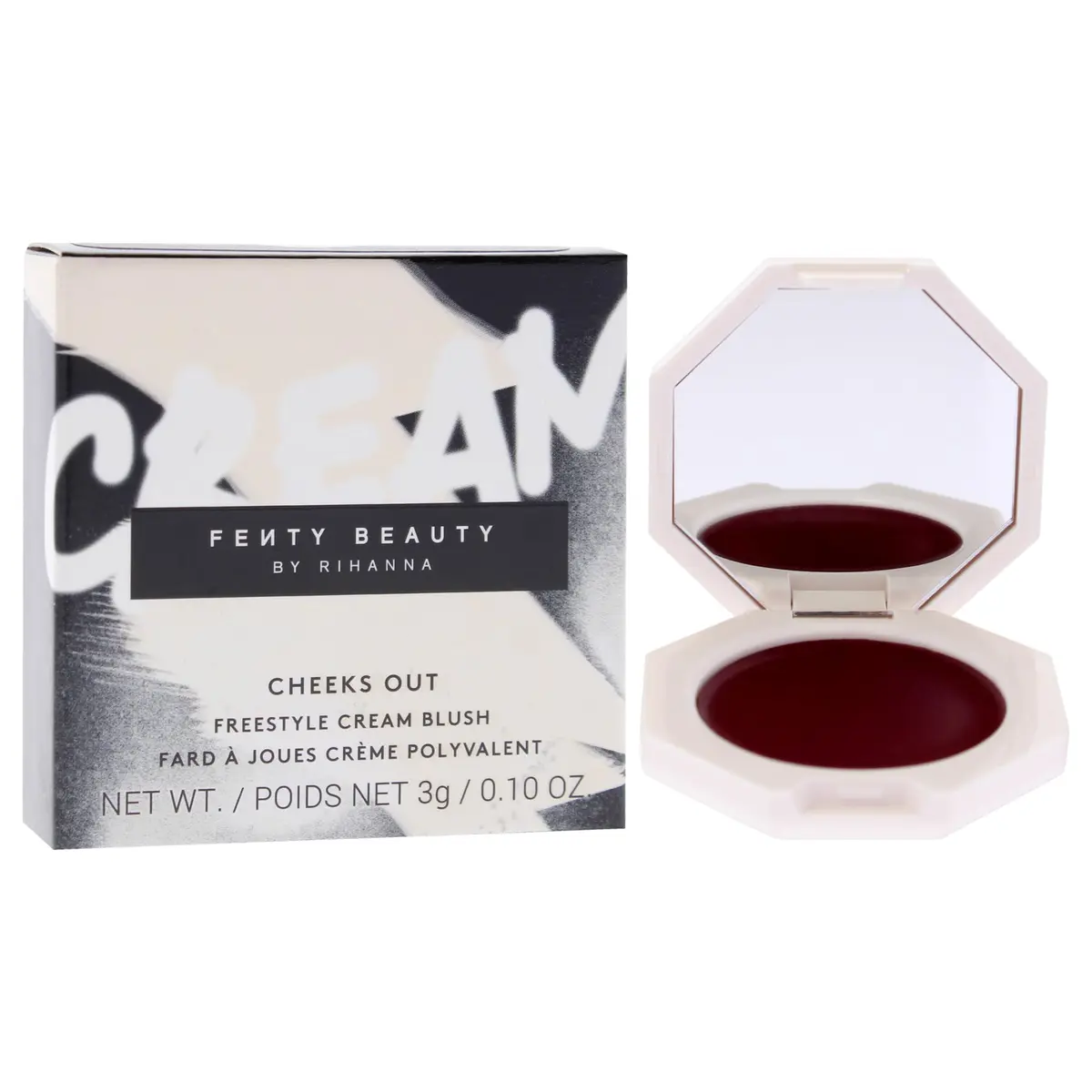Fenty Beauty Cheeks Out Freestyle Cream Blush - Raisin Standard 0.1 oz | Natural flush for all skin tones - view 3