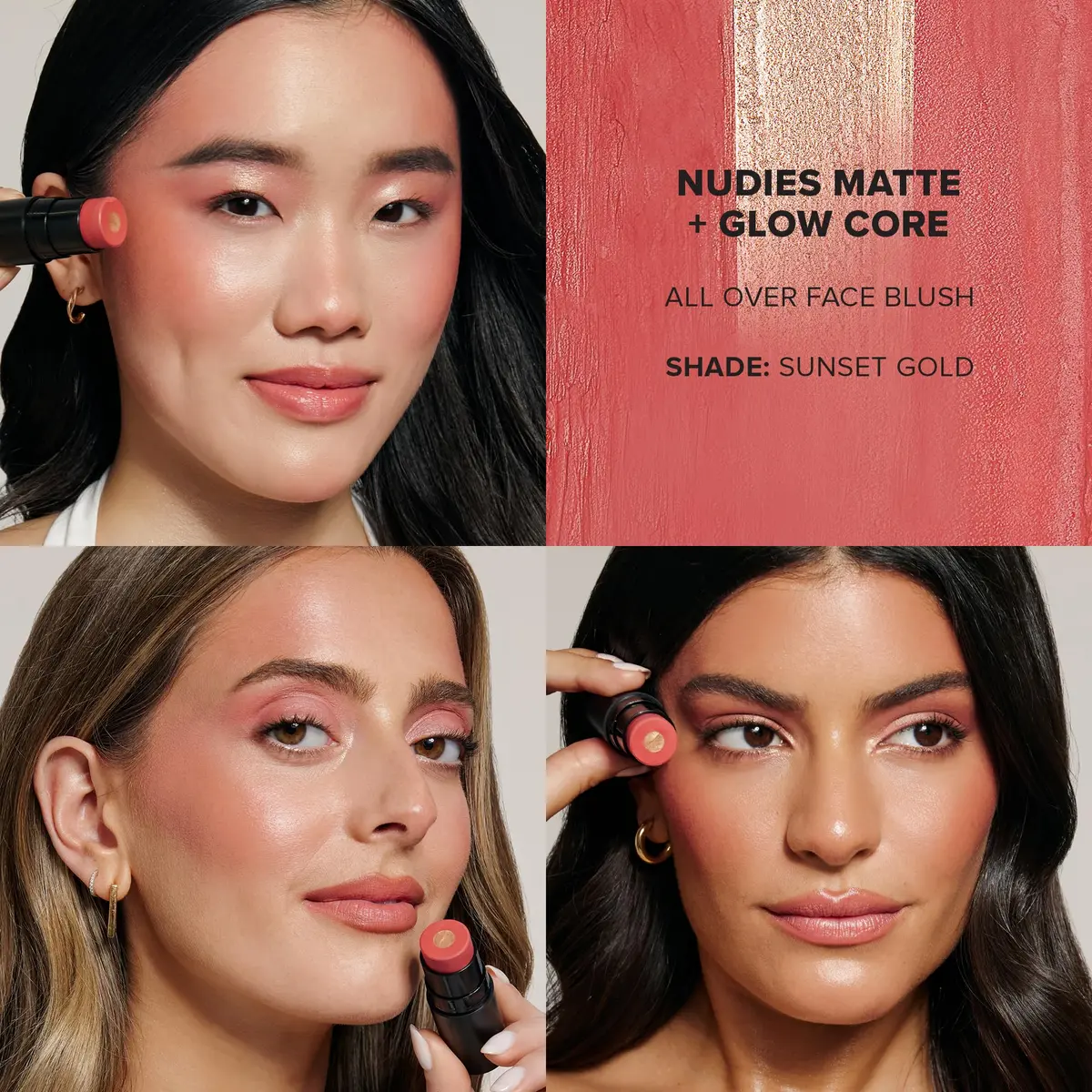 Nudestix Nudies Matte + Glow Core 0.21 Oz | Dual-Core Cream Blush Stick with Matte & Radiant Glow for Cheeks, Eyes & Lips - view 3