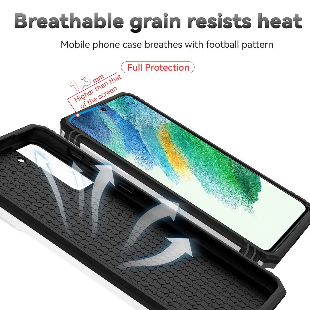 M MAIKEZI Silver 5G Cellular Phone Case with Camera Cover & HD Screen Protector | Military Drop Tested - view 9