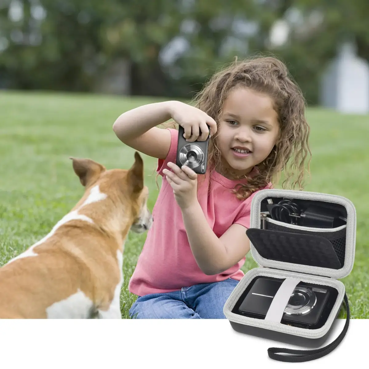 Boobowl Camera Case for Kodak Pixpro FZ45/FZ55 & Camkory DC403, 12cm (4.73 in) Exterior | Black - view 6