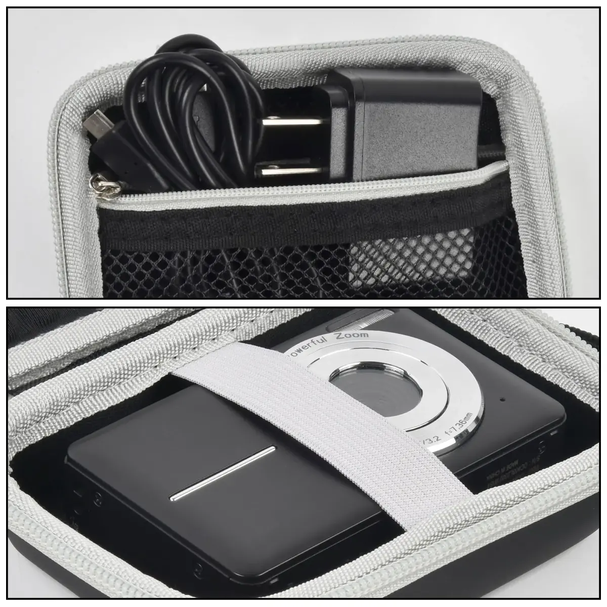 Boobowl Camera Case for Kodak Pixpro FZ45/FZ55 & Camkory DC403, 12cm (4.73 in) Exterior | Black - view 3