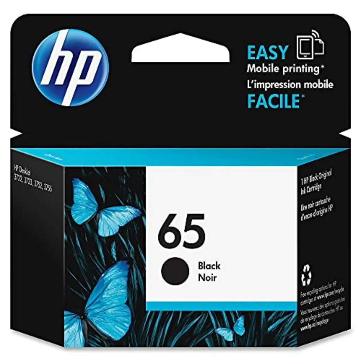 HP 65 Black Ink Cartridge (Pack of 2) | Fade-Resistant Documents & Brilliant Images - view 3