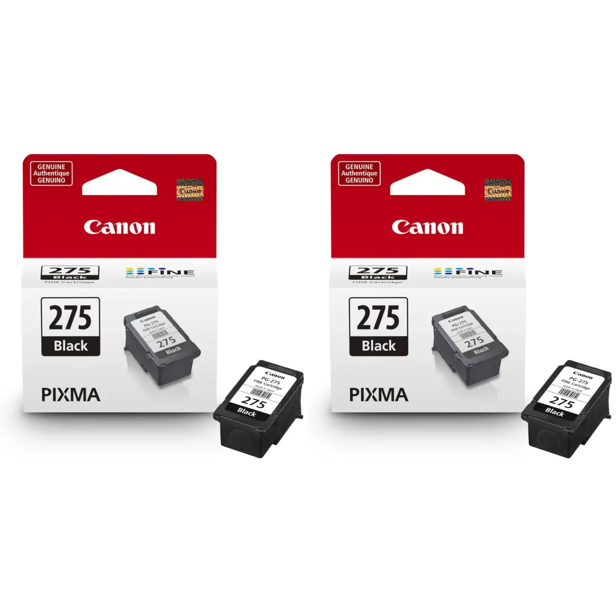 Canon PG-275 Genuine Black Ink Cartridge 2-Pack | Smooth Ink Flow for Canon Printers - main product image