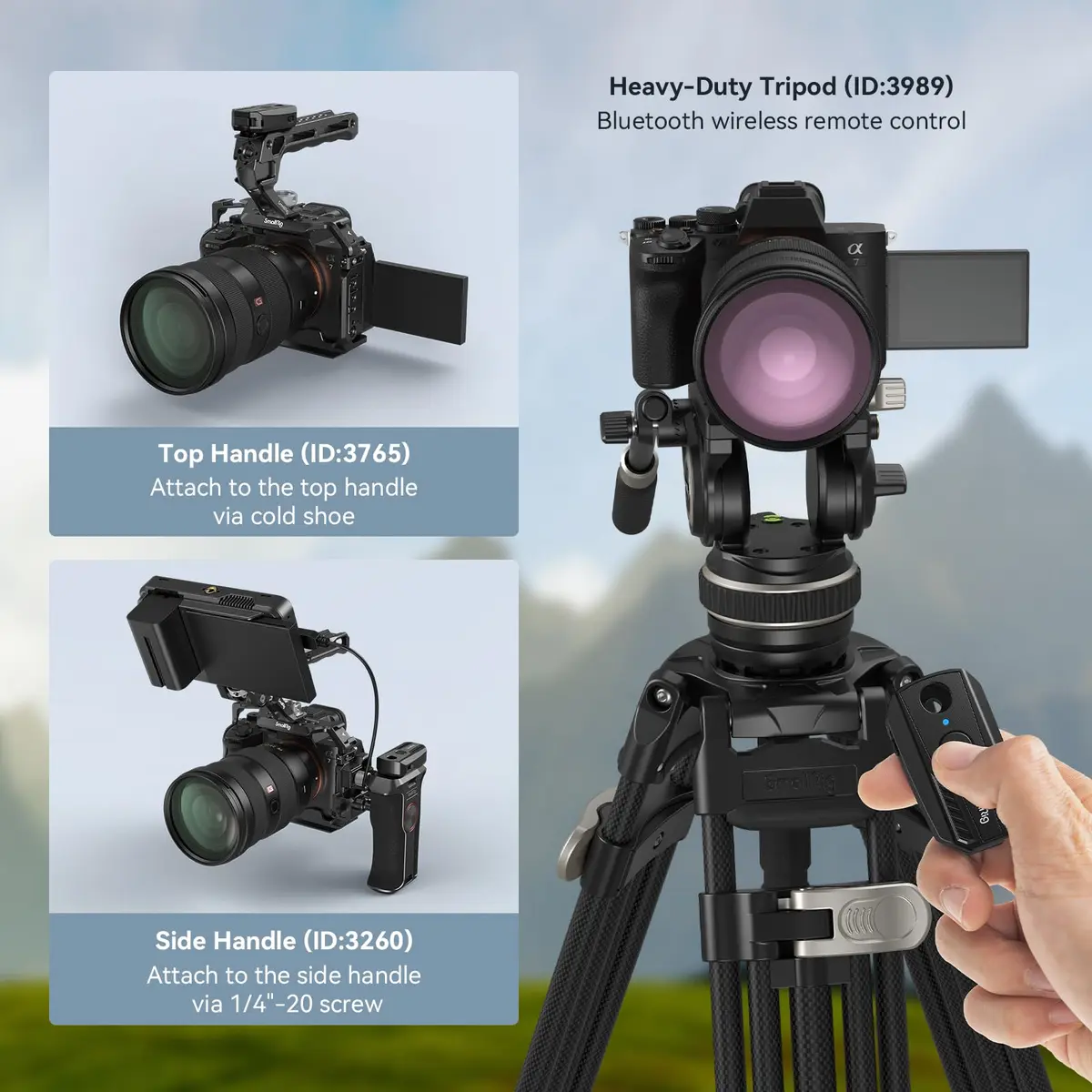 SmallRig Wireless Camera Remote Control for Sony, Canon & Nikon | Bluetooth Shutter & Record (53.2 x 32.4 x 22.5mm) - view 7
