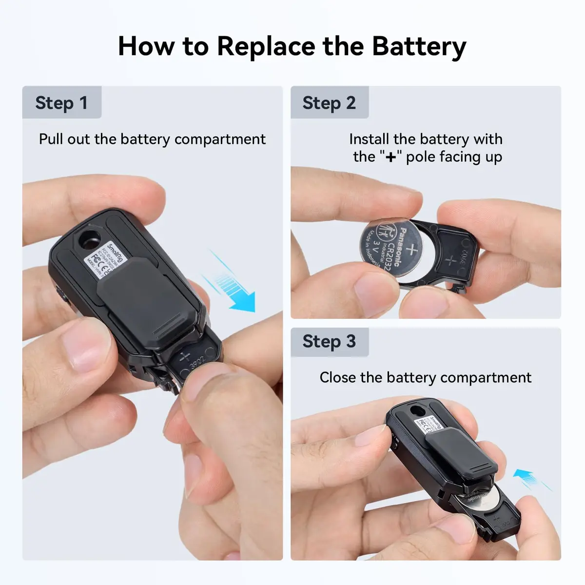 SmallRig Wireless Camera Remote Control for Sony, Canon & Nikon | Bluetooth Shutter & Record (53.2 x 32.4 x 22.5mm) - view 8