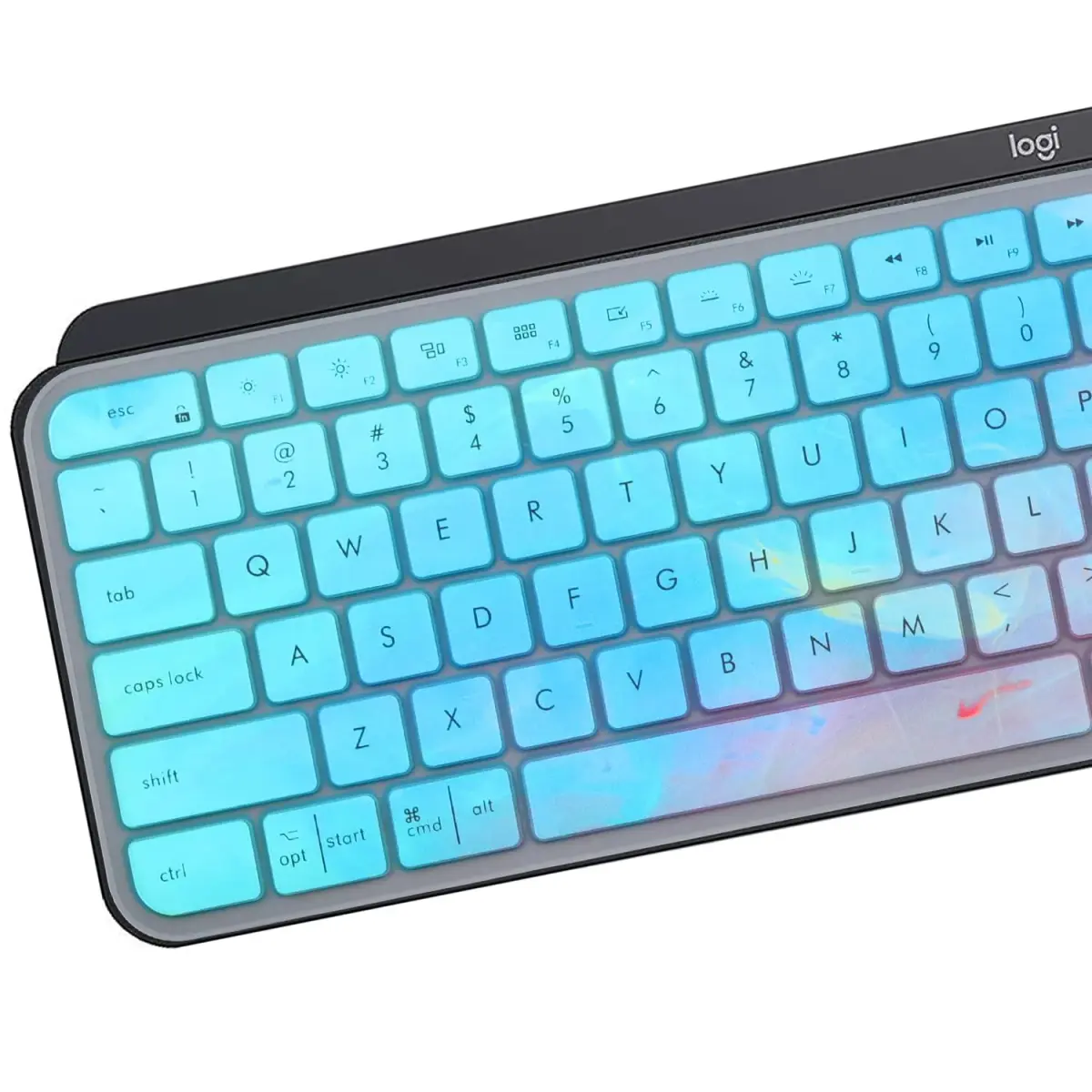 MUBUY-GOL Colorful Silicone Keyboard Skin for Logitech MX Keys S, MX Keys Advanced, Craft Keyboards | US Layout - view 2