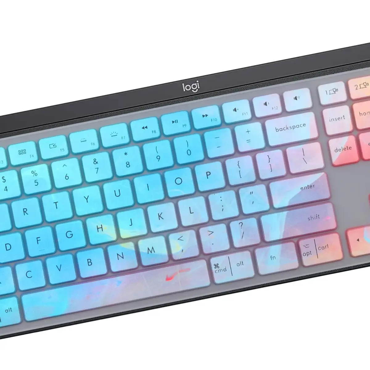 MUBUY-GOL Colorful Silicone Keyboard Skin for Logitech MX Keys S, MX Keys Advanced, Craft Keyboards | US Layout - view 3