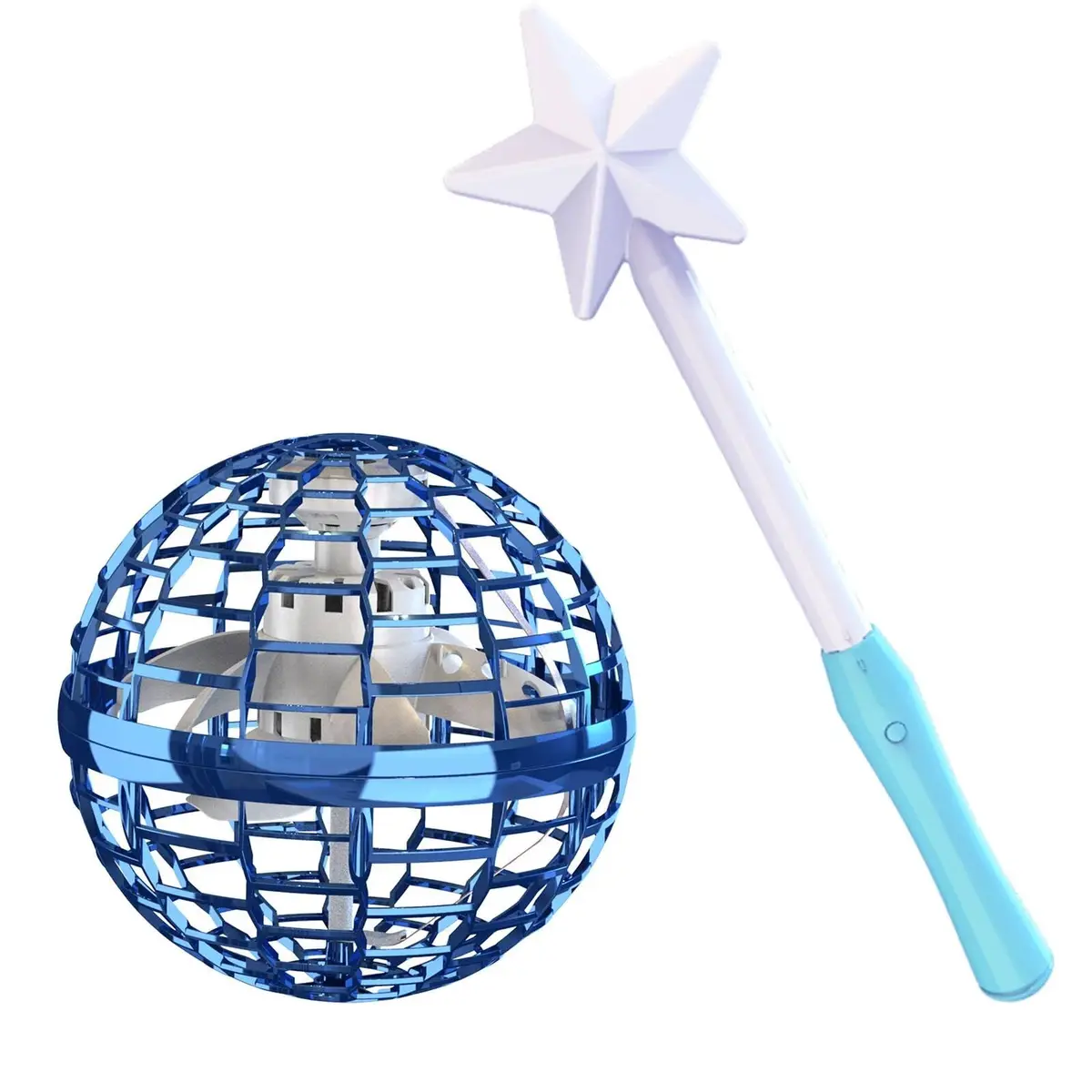 ATHLERIA Flying Orb Ball with Wand | Mini Drone Toy for Kids & Teens, RGB Light, Indoor & Outdoor Fun (Flying Ball with Wand) - main product image