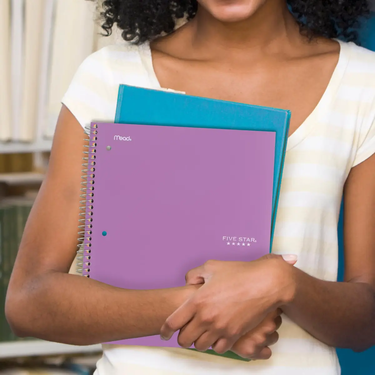 Five Star Spiral Notebook + Study App, 5 Subject, College Ruled Paper, 8-1/2" x 11", 200 Sheets, Amethyst Purple (Pack of 3) | Water-Resistant Cover & Ink Bleed Resistance - view 7