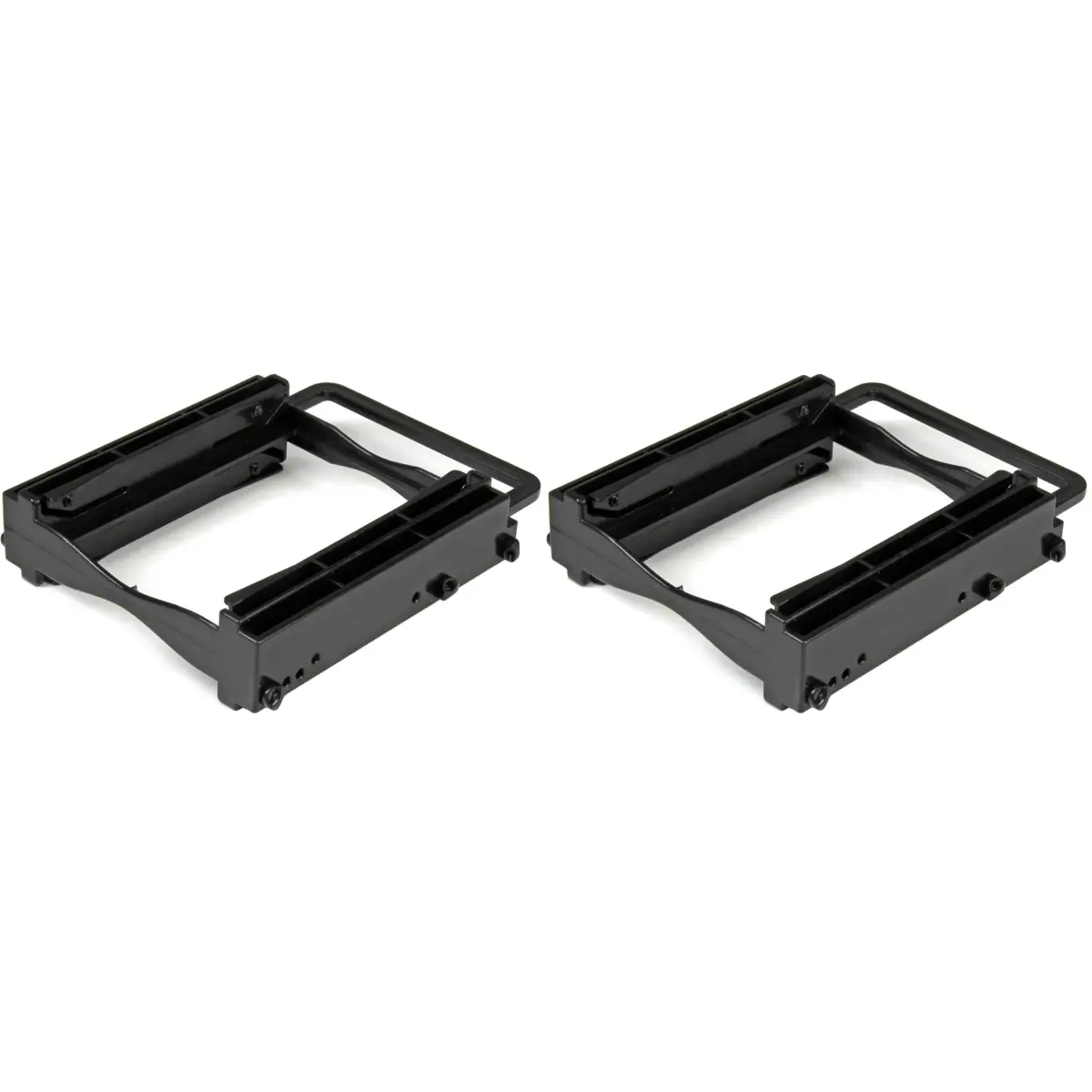 StarTech.com Dual 2.5" SSD/HDD Mounting Bracket for 3.5" Drive Bay - Tool-Less Installation - Pack of 2 | Install Two Drives in a Single 3.5" Bay - main product image