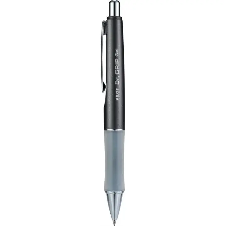 PILOT Dr. Grip Limited Retractable Gel Pen, Fine Point 0.7mm, Charcoal Gray Barrel | Black Ink | Pack of 2 - view 4