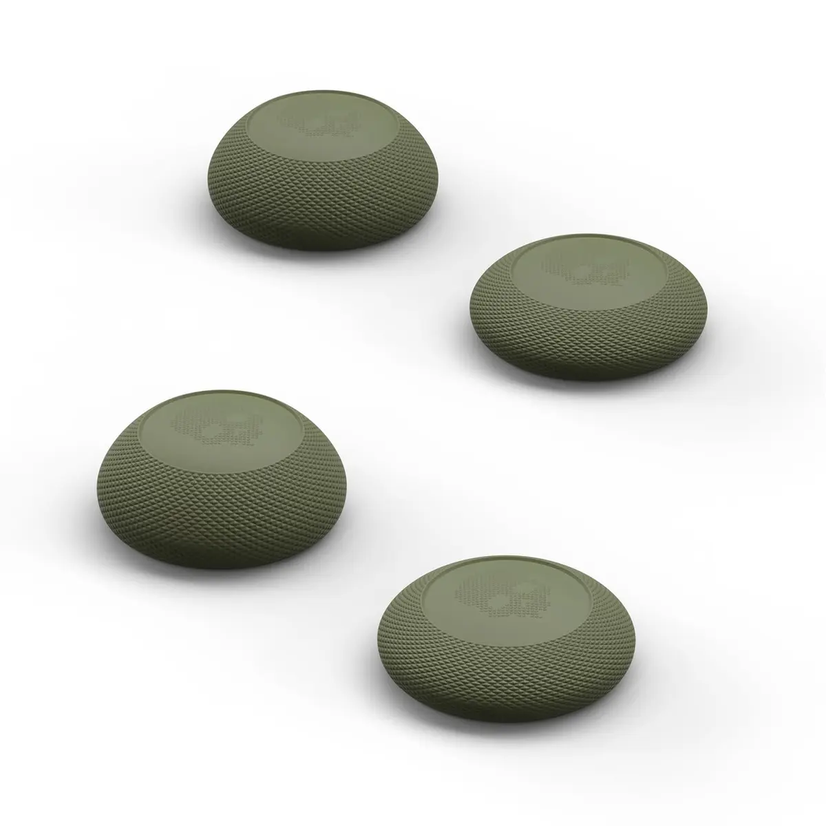 SAVAGE RAVEN Skull & Co. Convex Thumb Grips Set: Skin, OD Green | Gaming Controller & PS5 Joystick Caps - main product image