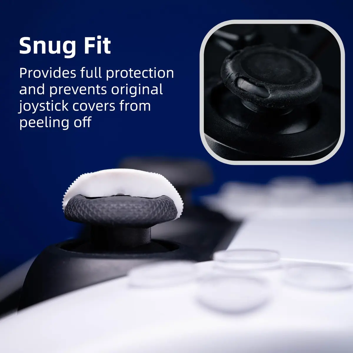 SAVAGE RAVEN Skull & Co. Convex Thumb Grips Set: Skin, OD Green | Gaming Controller & PS5 Joystick Caps - view 6