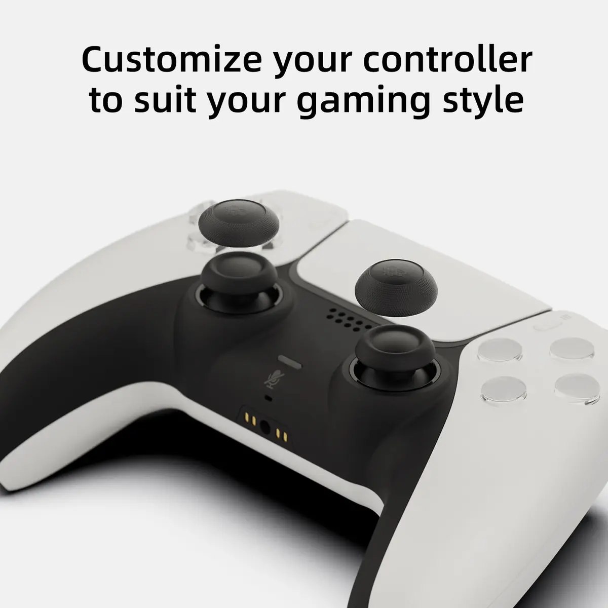 SAVAGE RAVEN Skull & Co. Convex Thumb Grips Set: Skin, OD Green | Gaming Controller & PS5 Joystick Caps - view 8