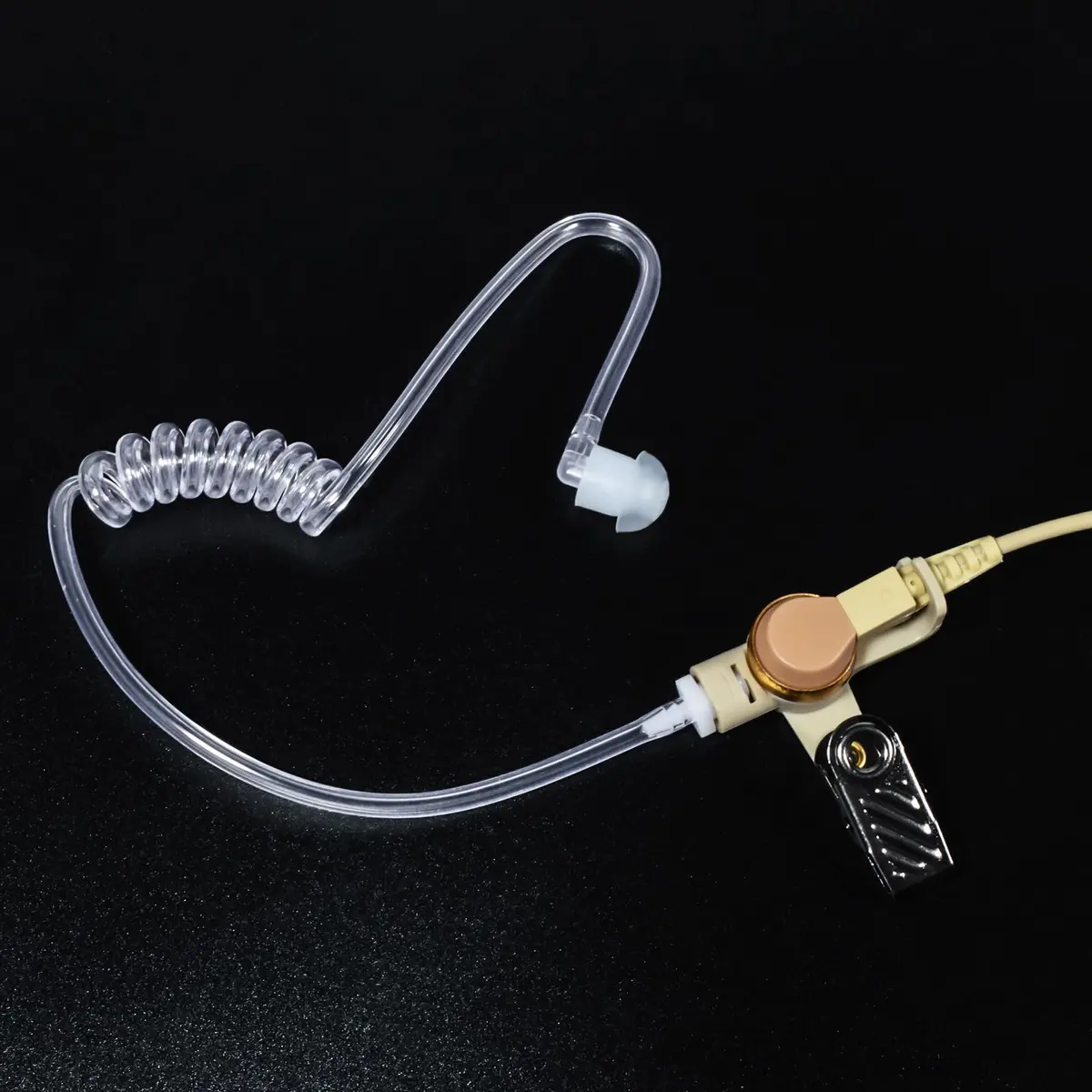 HYS 3.5mm Receiver/Listen Only Earpiece | Clear Acoustic Coil Tube Earbud for Motorola & More - view 8