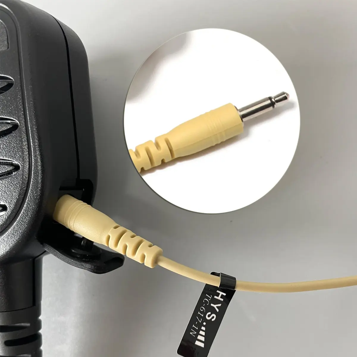 HYS 3.5mm Receiver/Listen Only Earpiece | Clear Acoustic Coil Tube Earbud for Motorola & More - view 3