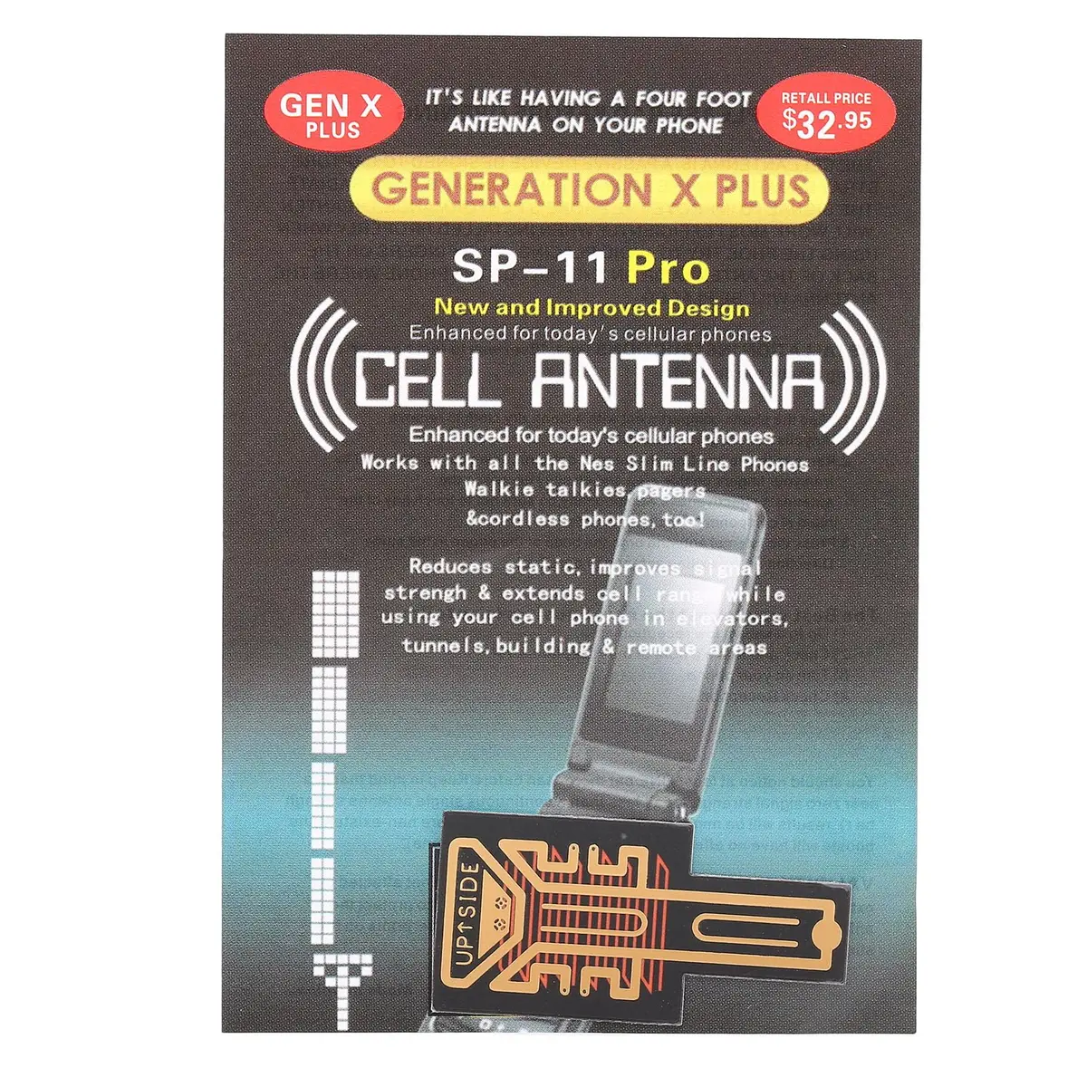 Fydun 5PCS Phone Booster Sticker Vintage Black Gold | Enhances Reception for Phones, Walkie Talkies, and More - view 6