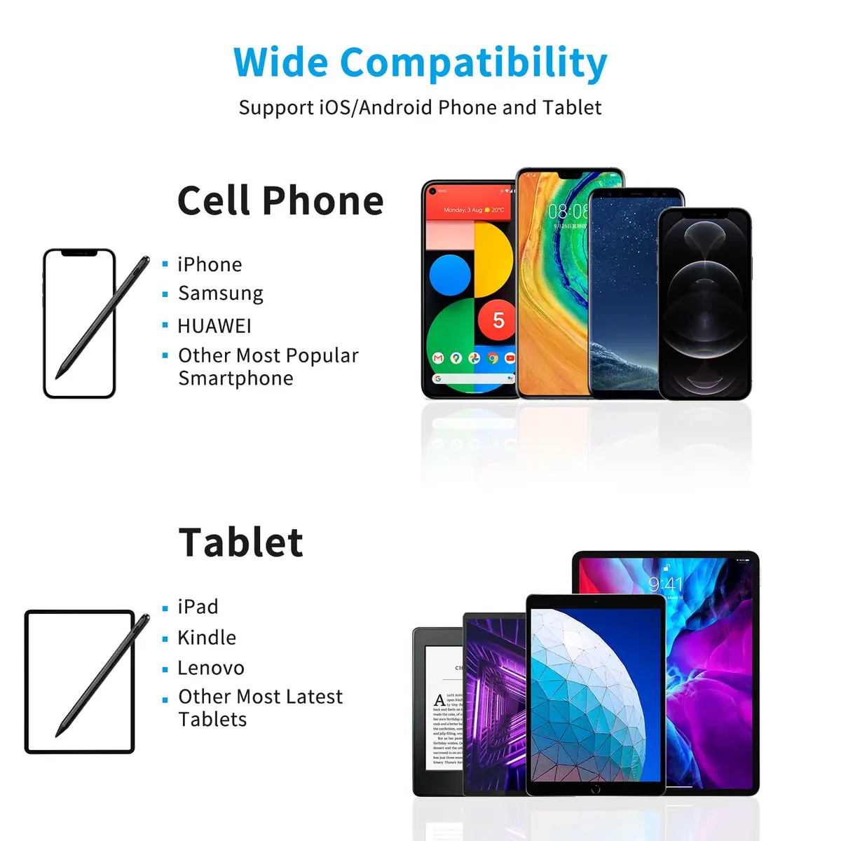 Rsepvwy Stylus Pen for Samsung A7/A8/A9/A11+ Tablet | Precise Drawing & Writing - view 4