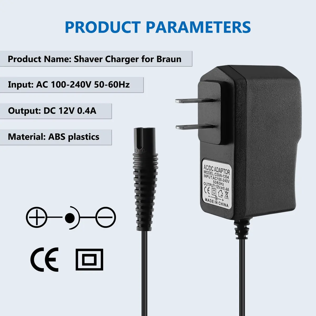 FNKTQL 12V Shaver Charger for Braun Series 9, 8, 7, 6, 5, 3, 1, XT5 & Silk Epil 5/7/9/9 Flex (1.5m Cable) | Smart Charging Power Cord - view 5