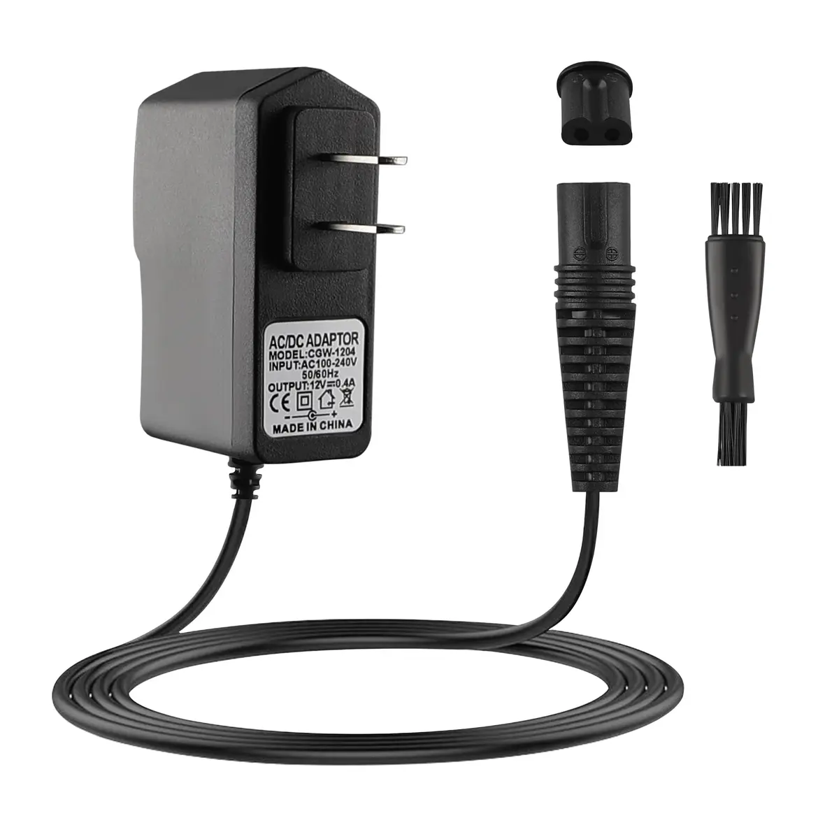 FNKTQL 12V Shaver Charger for Braun Series 9, 8, 7, 6, 5, 3, 1, XT5 & Silk Epil 5/7/9/9 Flex (1.5m Cable) | Smart Charging Power Cord - main product image