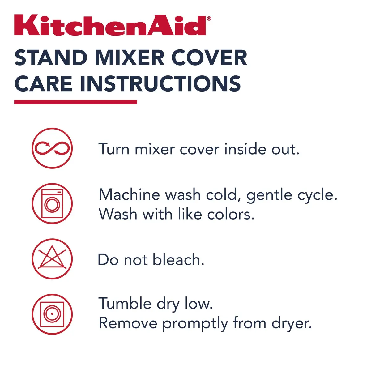 KitchenAid Fitted Tilt-Head Stand Mixer Cover with Storage Pocket, Quilted 100% Cotton, 36.6cm x 45.7cm x 25.4cm (14.4"x18"x10"), Charcoal Grey - view 6