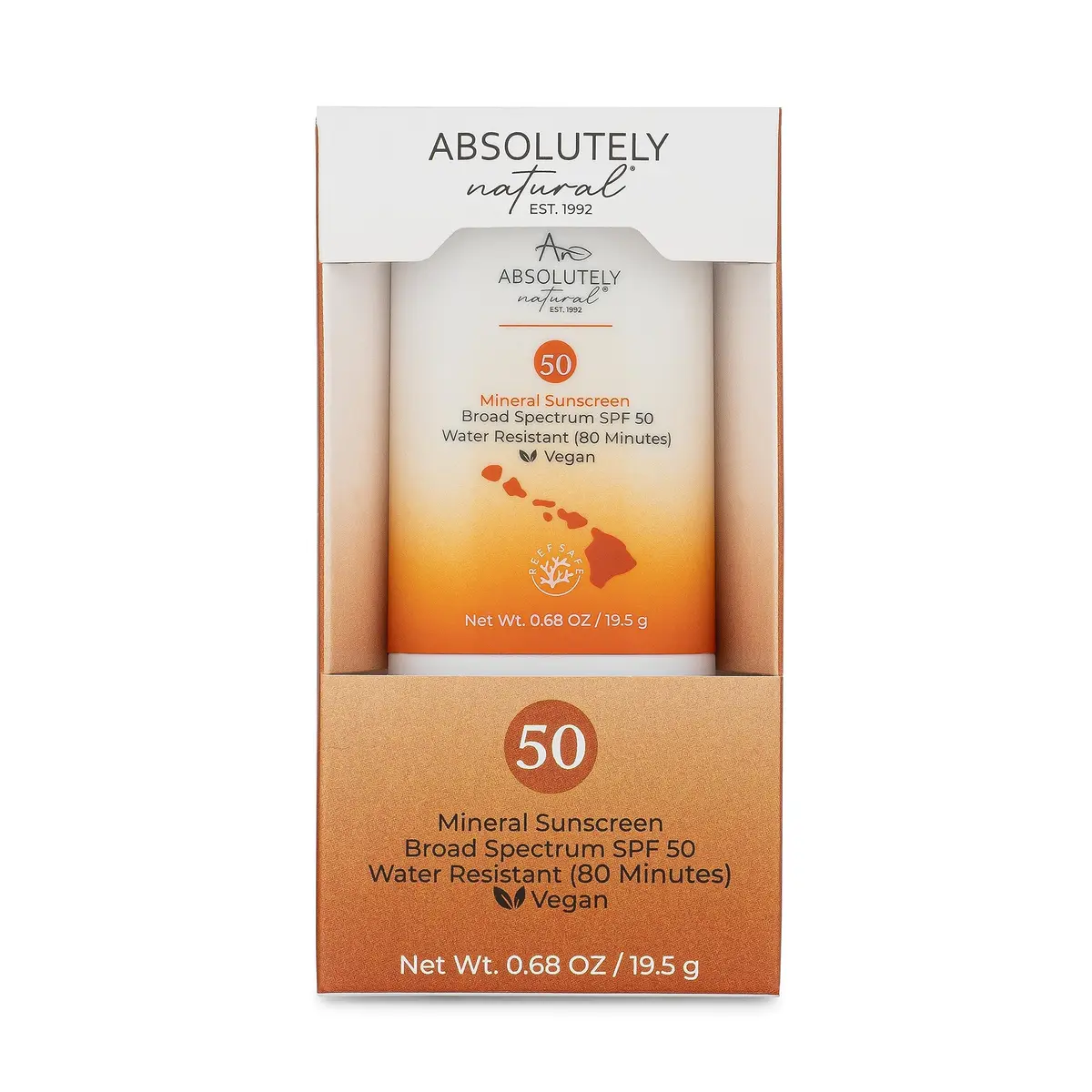 Absolutely Natural SPF 50 Mineral Sunscreen Stick with Rose Hips Oil | Broad-Spectrum, Vegan, Reef Safe (0.69 oz) - view 6