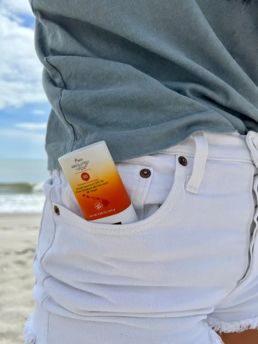 Absolutely Natural SPF 50 Mineral Sunscreen Stick with Rose Hips Oil | Broad-Spectrum, Vegan, Reef Safe (0.69 oz) - view 2