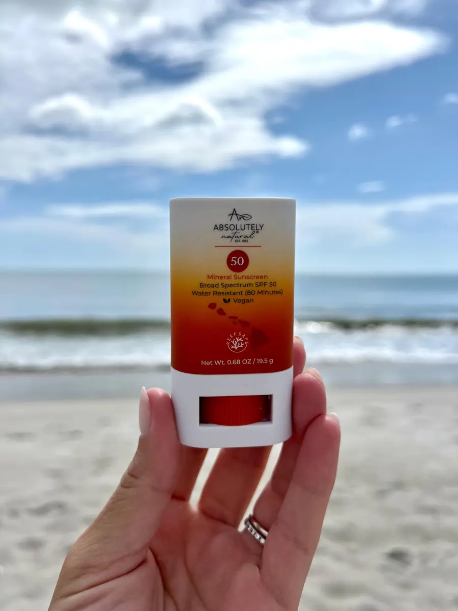 Absolutely Natural SPF 50 Mineral Sunscreen Stick with Rose Hips Oil | Broad-Spectrum, Vegan, Reef Safe (0.69 oz) - view 4