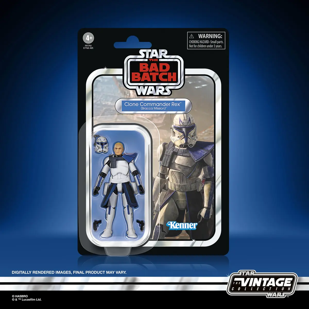 STAR WARS The Vintage Collection Clone Commander Rex (Bracca Mission) 3.75 Inch Action Figure | Kenner-Inspired Collectible Packaging - view 2