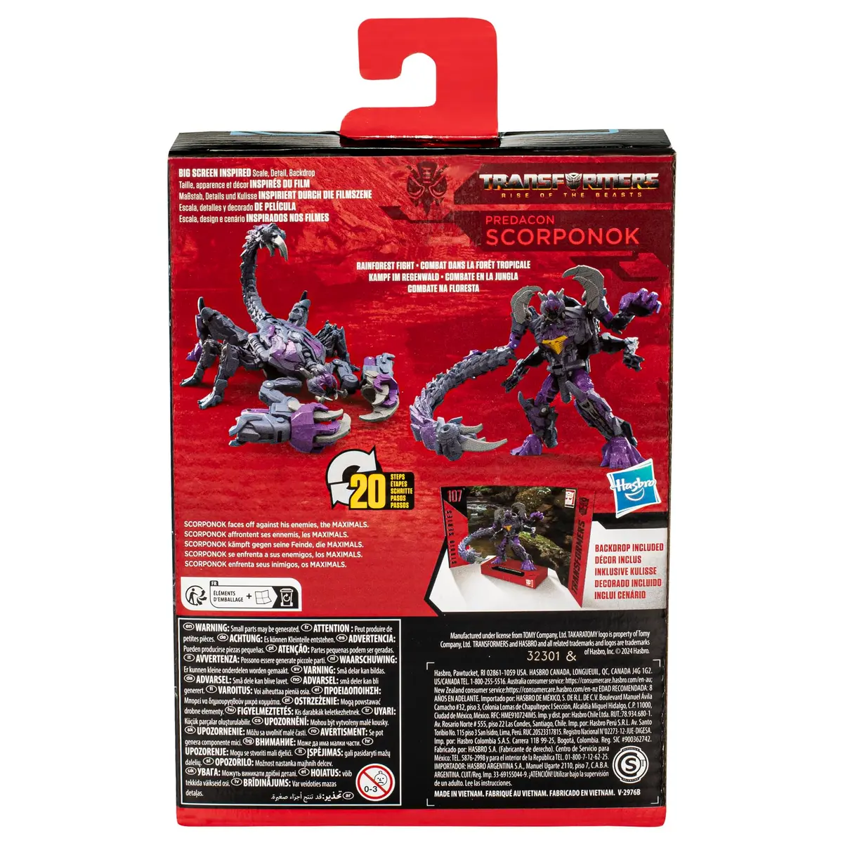 Transformers Toys Studio Series Deluxe Rise of the Beasts 107 Predacon Scorponok 4.5-inch Converting Action Figure - view 5