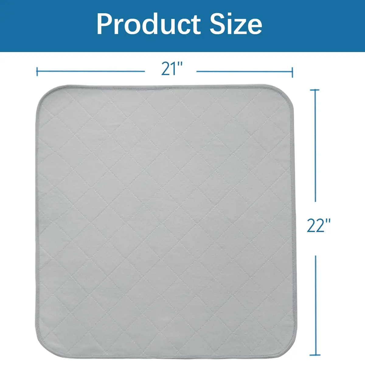 SPRINGSPIRIT Waterproof Chair Pads for Incontinence 22'' x 21'' (4 Pack) | Absorbent Seat Protector for Adults, Elderly, Kids, Pets - view 5