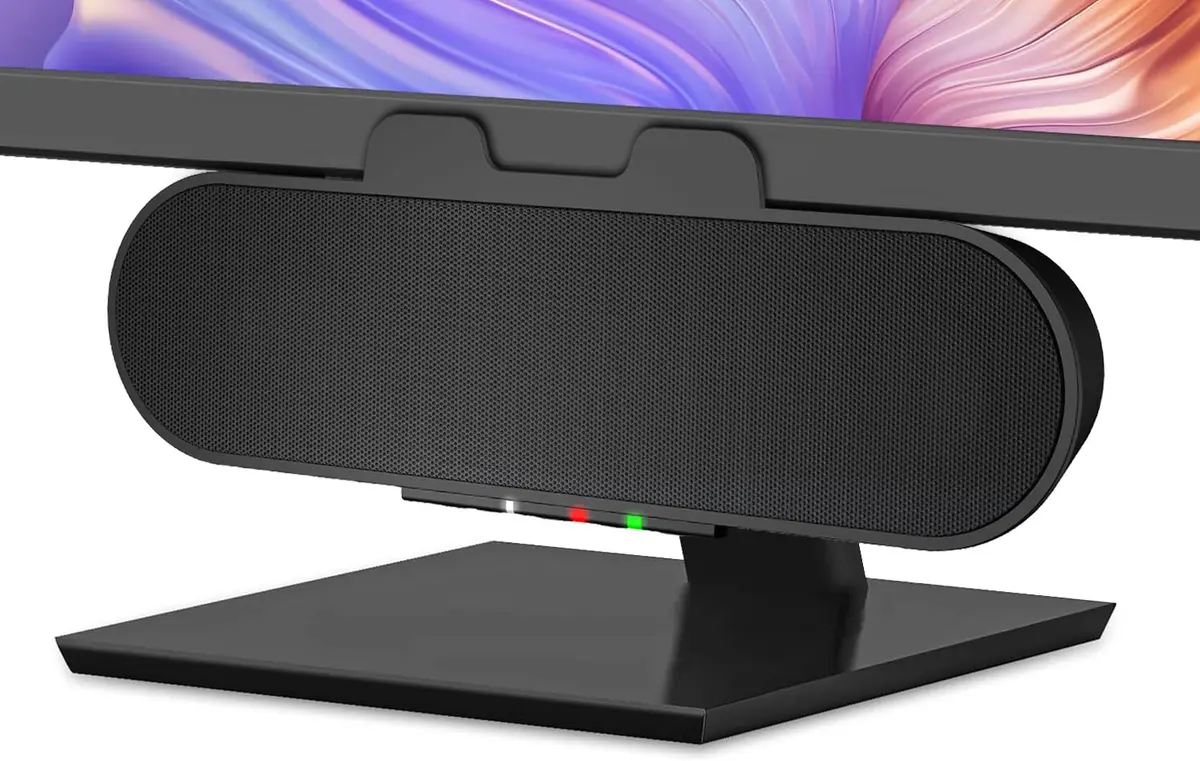 Cyber Acoustics CA-2890PRO USB & Bluetooth Speaker Bar 20W | Monitor Mount Speakerphone - main product image