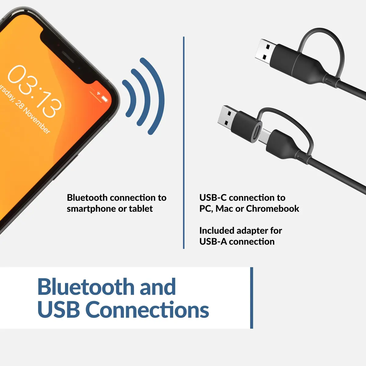 Cyber Acoustics CA-2890PRO USB & Bluetooth Speaker Bar 20W | Monitor Mount Speakerphone - view 4
