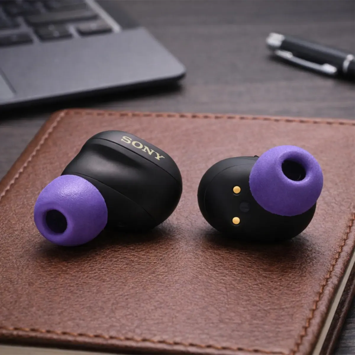 Comply Memory Foam Replacement Ear Tips, Purple (Small) (3 Pairs) | Ultimate Comfort & Secure Fit for Sony Earbuds - view 6
