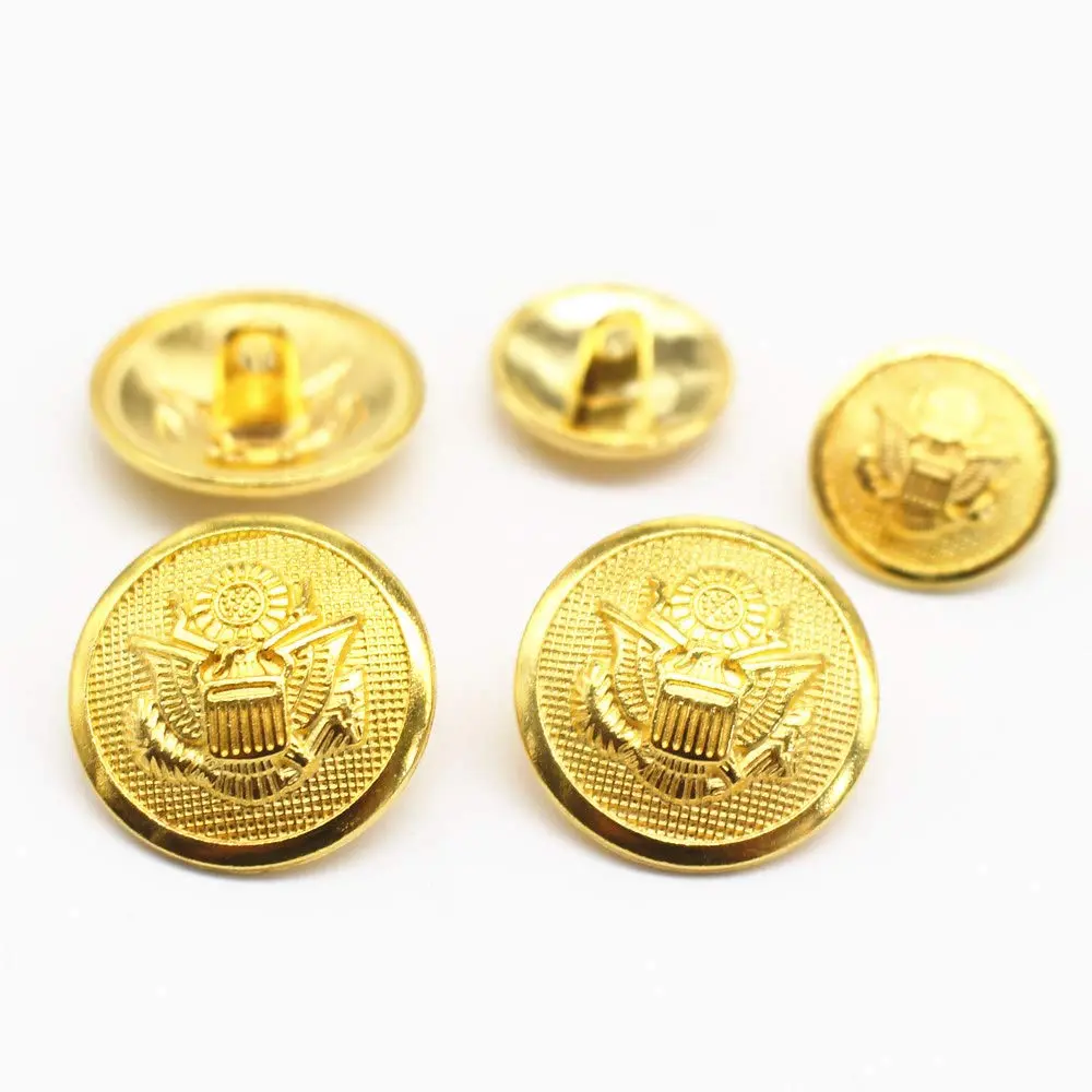 YaHoGa Gold Blazer Buttons Set for Suits, Blazers, Coats | 23mm & 18mm Metal Shank, Durable Zinc Alloy (23mm & 18mm) | Perfect for Tailoring - view 3