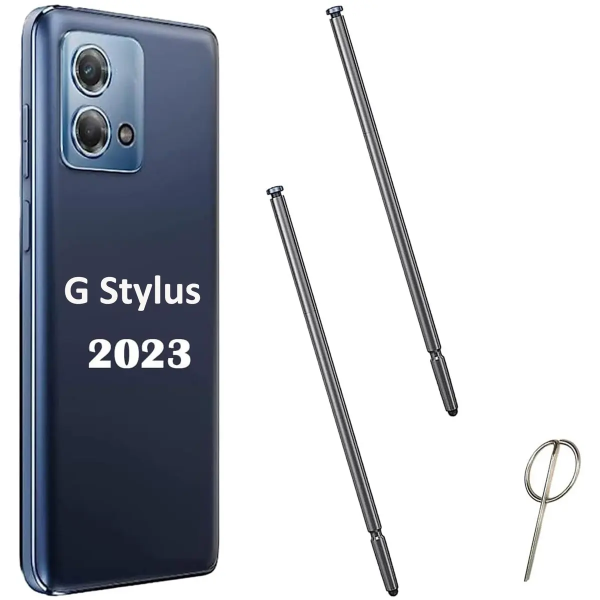 LiXiongBao Blue 2 Pcs Stylus for Moto G Stylus 5G 2023 | Precise, Natural & Compatible - main product image