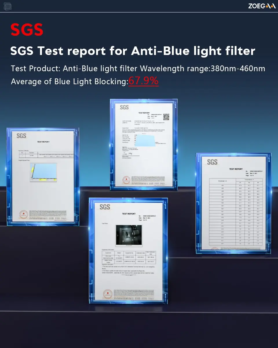 ZOEGAA Blue Light Screen Protector for iPad Air 10.9 inch | Eye Protection & UV Block (70-120 chars) - view 3