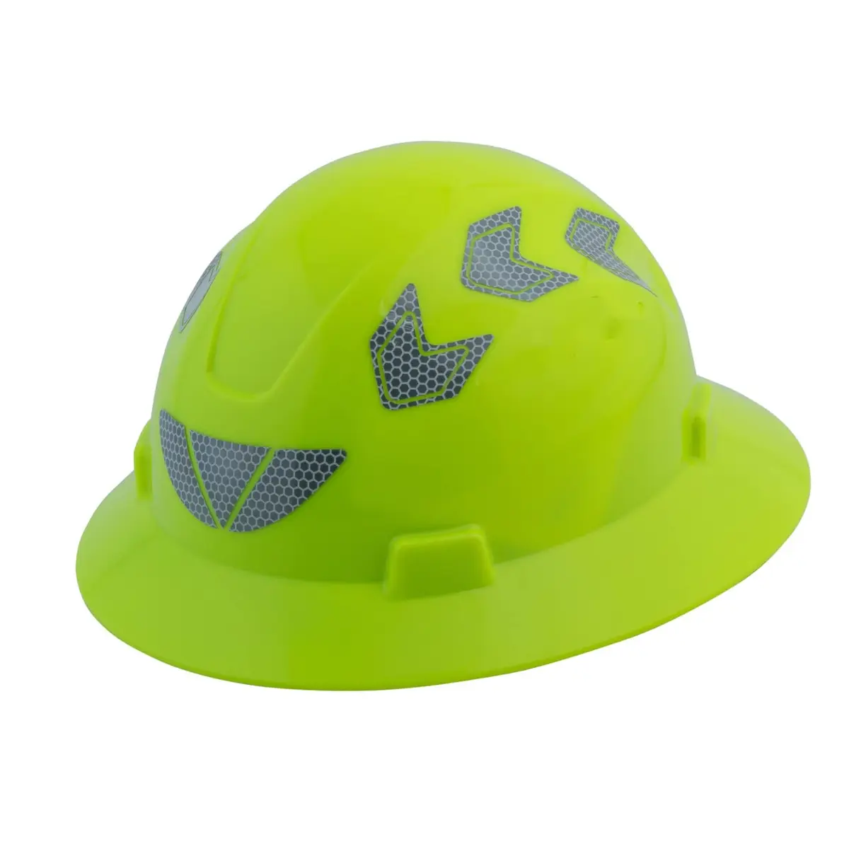 UNINOVA Full Brim Hard Hat ANSI Class E Lime | Impact & Sun Protection (110 chars) - main product image