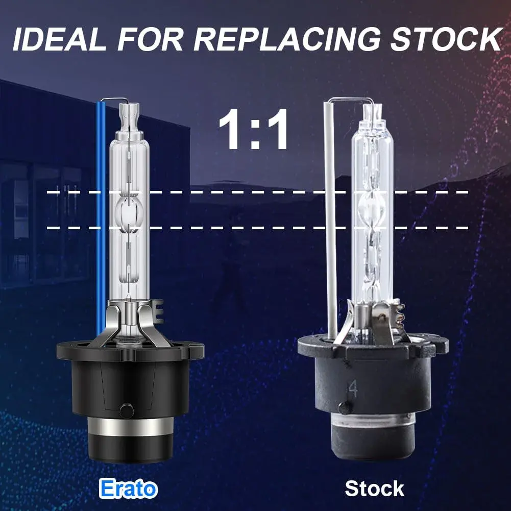 Erato D2S Xenon Headlight Bulbs 8000K Ice Blue 35W 3200 Lumens | Pack of 2 - view 3