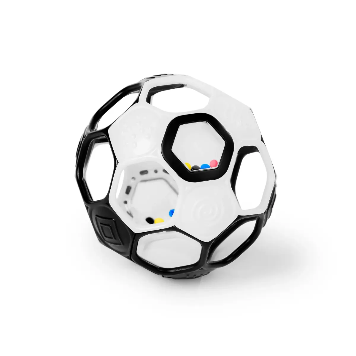 Bright Starts Oball Grippin' Goals Rattle Soccer Ball 12.7cm (5") | BPA-Free Baby Toy for Newborns & Up - main product image