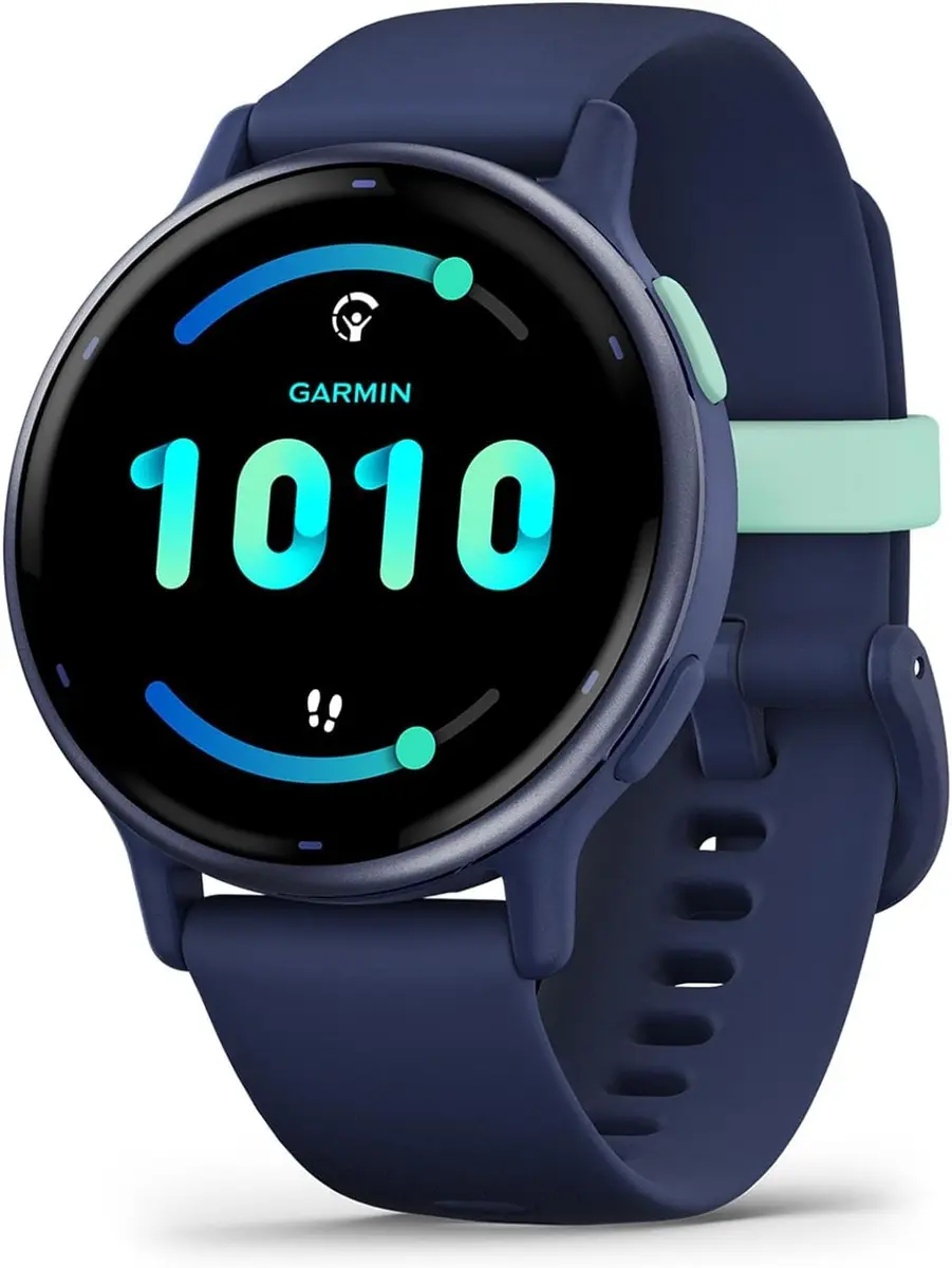 Garmin vívoactive® 5 Health & Fitness GPS Smartwatch 42mm Navy | AMOLED Display, 11-Day Battery - main product image