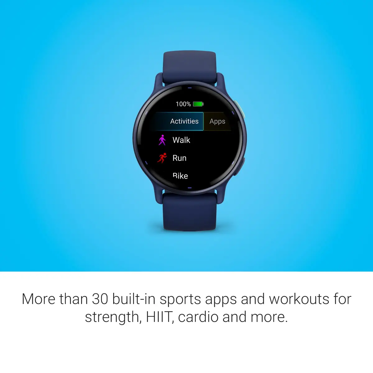Garmin vívoactive® 5 Health & Fitness GPS Smartwatch 42mm Navy | AMOLED Display, 11-Day Battery - view 5