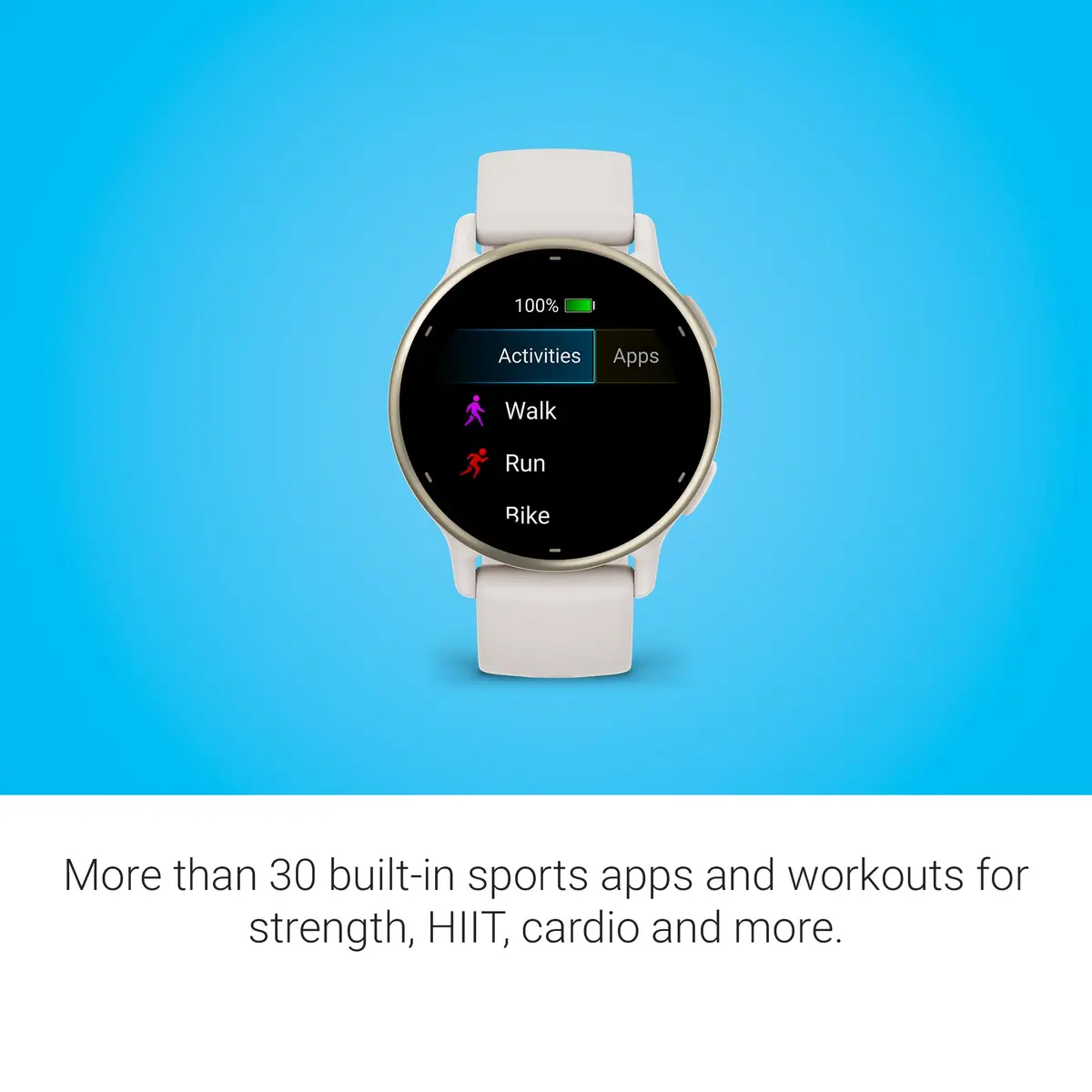 Garmin vívoactive® 5 Health & Fitness GPS Smartwatch 42mm Ivory | AMOLED Display, 11-Day Battery, Body Battery™ Monitoring - view 5