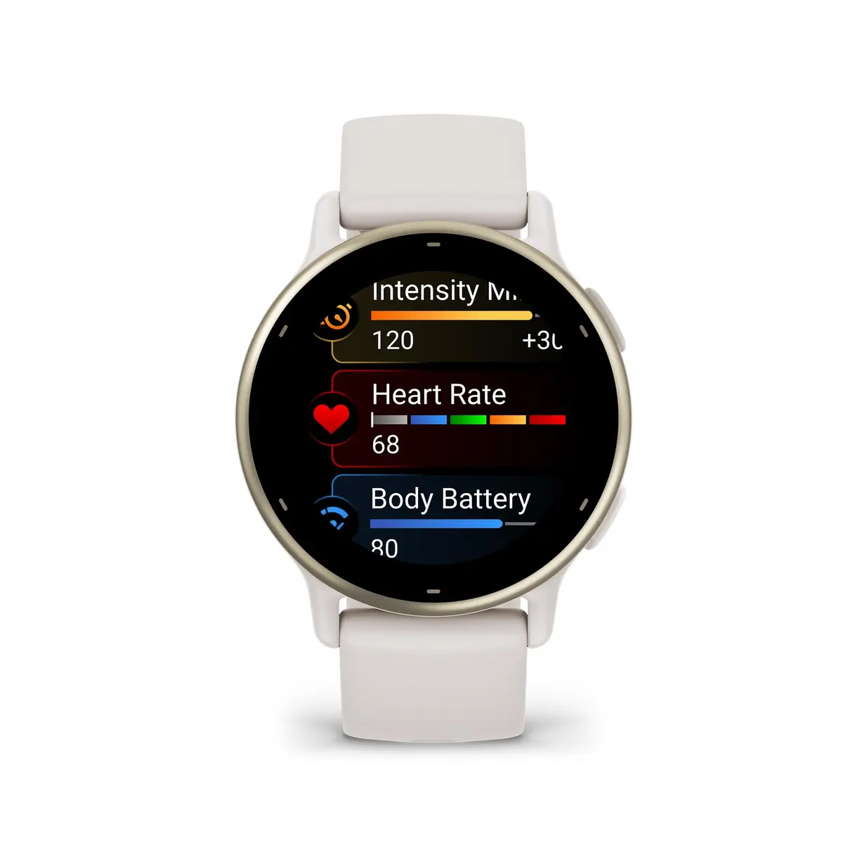 Garmin vívoactive® 5 Health & Fitness GPS Smartwatch 42mm Ivory | AMOLED Display, 11-Day Battery, Body Battery™ Monitoring - view 2