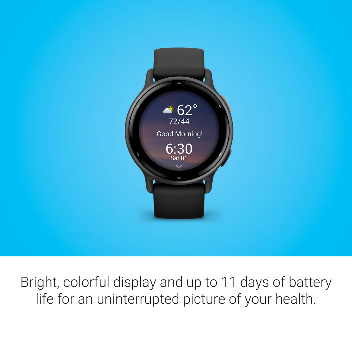 Garmin vívoactive® 5 Smartwatch 42mm Black | 11-Day Battery Life & AMOLED Display - view 3