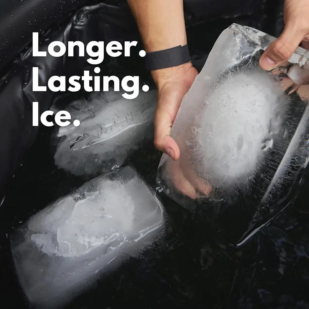 Plunge Lab Extra Large Ice Block Mold 2-Pack, 8lb (3.6kg) Ice Blocks | Steel Reinforced Silicone for Cold Plunge & Coolers - view 3