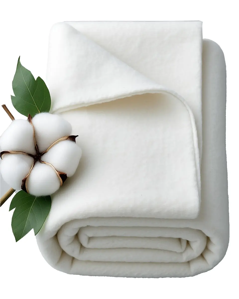 LUMANSUO 200GSM Crib Natural Cotton Quilt Batting 45"x60" | Soft, Thick & Low Shrinkage - view 2