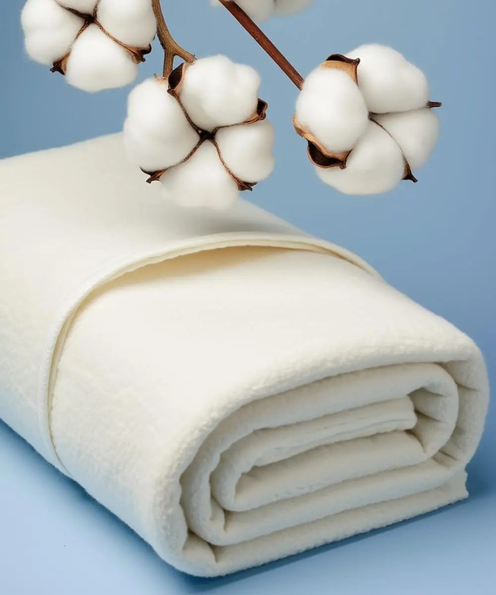 LUMANSUO 200GSM Crib Natural Cotton Quilt Batting 45"x60" | Soft, Thick & Low Shrinkage - view 4