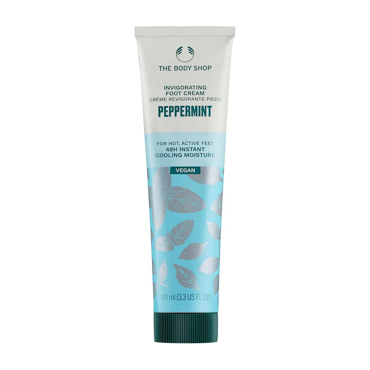 The Body Shop Peppermint Invigorating Foot Cream | For Dry Feet, 3.3 oz - main product image