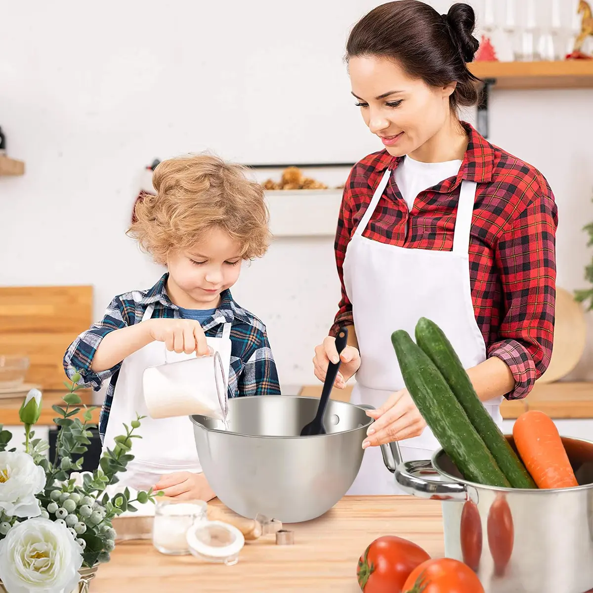 Marsheepy 1.8QT Double Boiler Melting Pot with 2.54QT Stainless Steel Pot | Food-Grade Steel, Stovetop & Dishwasher Safe - view 4